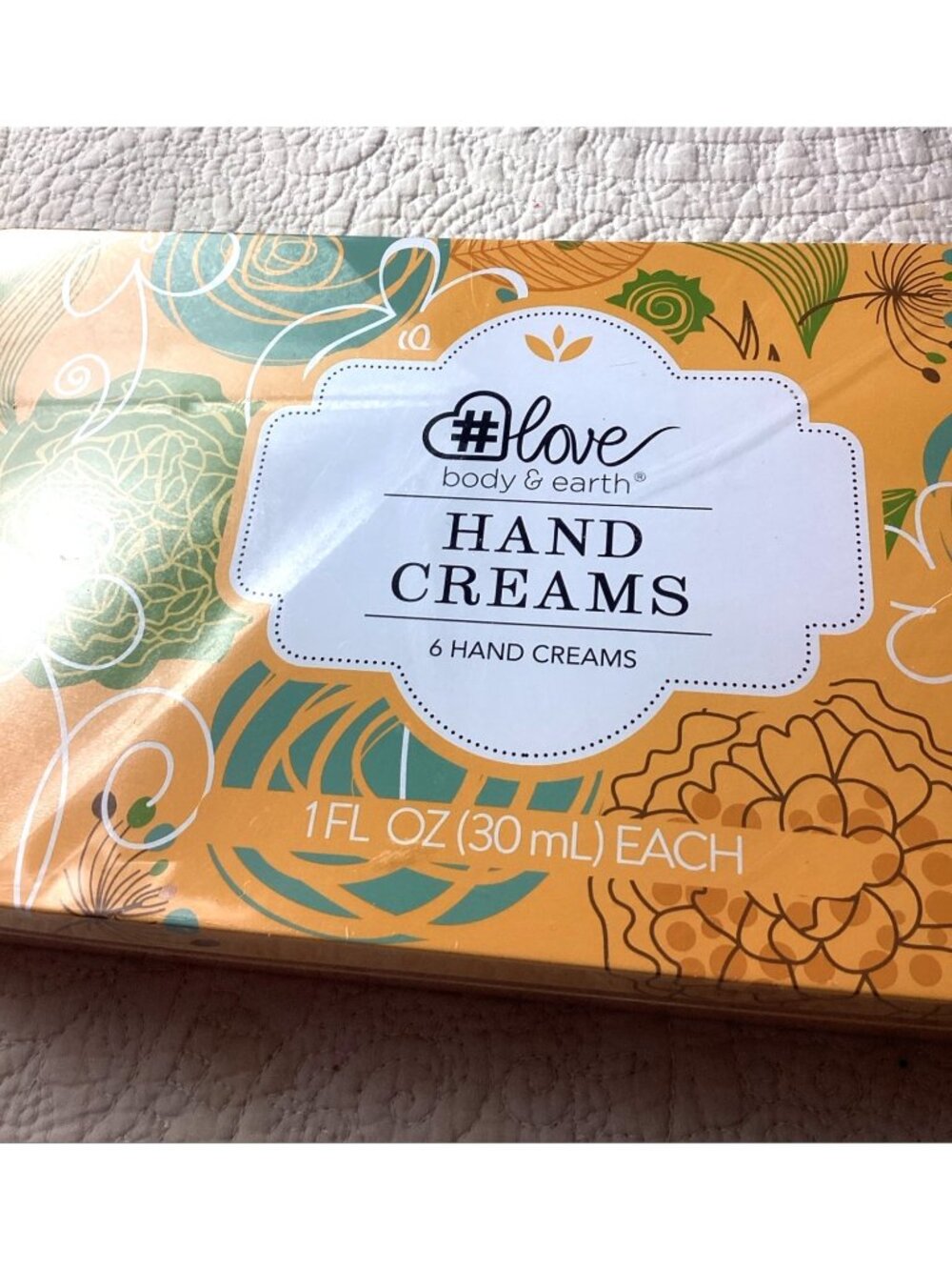 #Love Body & Earth Hand Cream Set 6 Scents 1 Fl Oz Each Gift Boxed*NIB